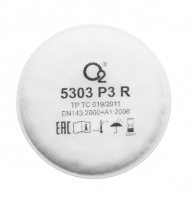 Фильтр О2 противоаэрозольный 5303 P3 R Фильтр О2 противоаэрозольный 5303 P3 R
