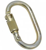 Карабин «ОВАЛ Байонет» (сталь, KeyLock, муфта байонет, 25 кН). Зев 26 мм.